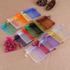ccHuDE 100 Pcs Organza Drawstring Pouches Sheer Gift Bags Mesh
