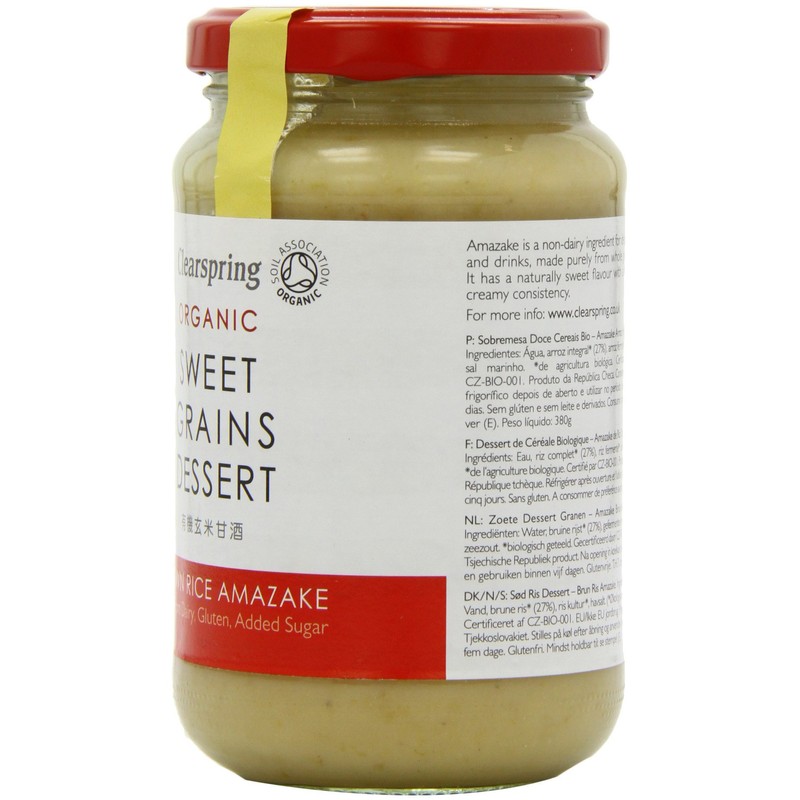 CLEARSPRING Organic Brown Rice Amazake Dessert, 380 GR
