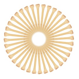 KICHOUSE 40pcs Golfing Essential Bamboo Golf Tees Holder Wear-Resistant Golf Balls Stands