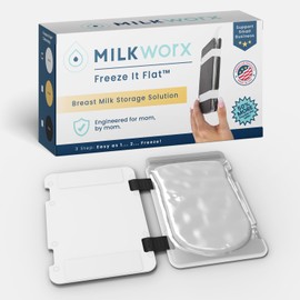 MILKWORX Freeze It Flat Breast Milk Storage Bag Freezer Organizer - Space-Saving Freezer System for Breastmilk Storage Bags - Breast Pump Accessories - Breast Milk Freezer Organizer Made in The USA