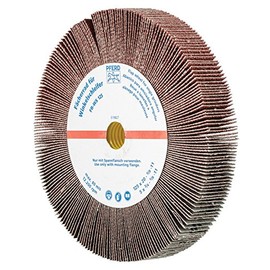 PFERD 45764 Non-Woven Abrasive Flap Wheel for Angle Grinders, Aluminum Oxide, 5" Diameter, 5/8-11 Thread, 3/4" Face Width, 80 Grit, 12200 RPM
