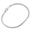 NKlaus Bracelet 925 Sterling Silver 19 cm Foxtail Chains Flat