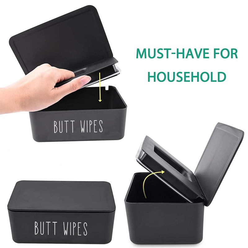 Moorfowl Butt Wipes Dispenser for Bathroom, Upgrade Size(8.2L x 4.9W