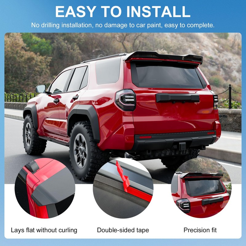 Xipoo Spoiler Compatible with 2025 2026 Toyota 4Runner Trunk Lip