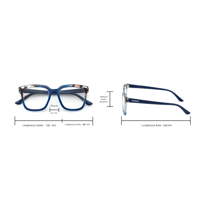 CHARRO Lesebrille Original 2 Blau +2,00
