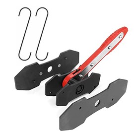 QUNNIE Brake Caliper Press, Caliper Piston Spreader,Brake Caliper Piston, Brake Tools,Brake Caliper Press Ratchet with 2 Extra pcs Steel Plates（RED）