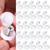 100 Pcs White Screw Cover Caps, Plastic Hinged Screw Covers