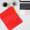 Separadores de Carpeta de Plástico con Pestañas, Carpeta de 3