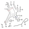 Rexka 10pcs Fuel Door & General Purpose Specialty Rivet Compatible