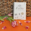 A6 White Floral Design Address Book with Flexible Dividers with