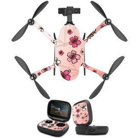 MightySkins Skin Compatible With GoPro Karma Drone headphones wrap cover sticker skins Cherry Blossom