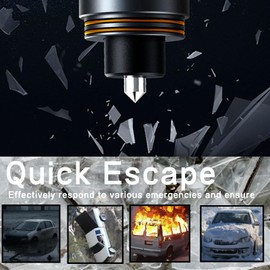 STFALI Pack of 2 Seat Belt Cutter, Emergency Hammer, Car Emergency Hammer with Belt Cutter, 2 in 1 Car Accessories Comes with Two Storage Tools, Car Gadgets Emergency Breakdown Tool