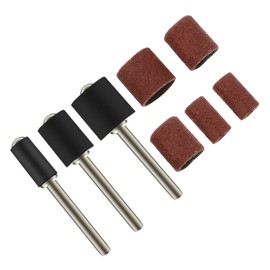 Healeved Nail Manicure Sanding Sleeve Set Grit Drum Mandrel for Rotary Tool Essential Nail Drill Bits for Professional and Home Use Manicure Sandpaper Bands