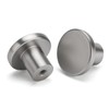 LONTAN 10 Pack Brushed Nickel Door Knobs Kitchen Door Knobs