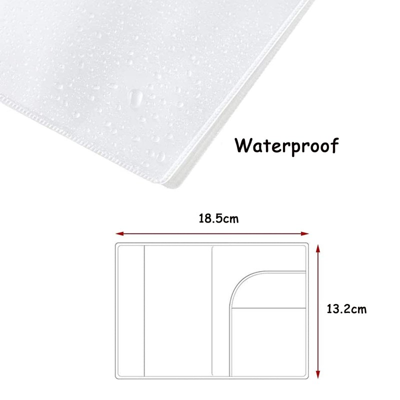 4 Pcs Clear Passport Cover Travel Holder Case,H HOME-MART Australia