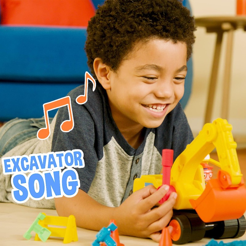 Blippi Excavator - Fun Freewheeling Vehicle with Features Including 3