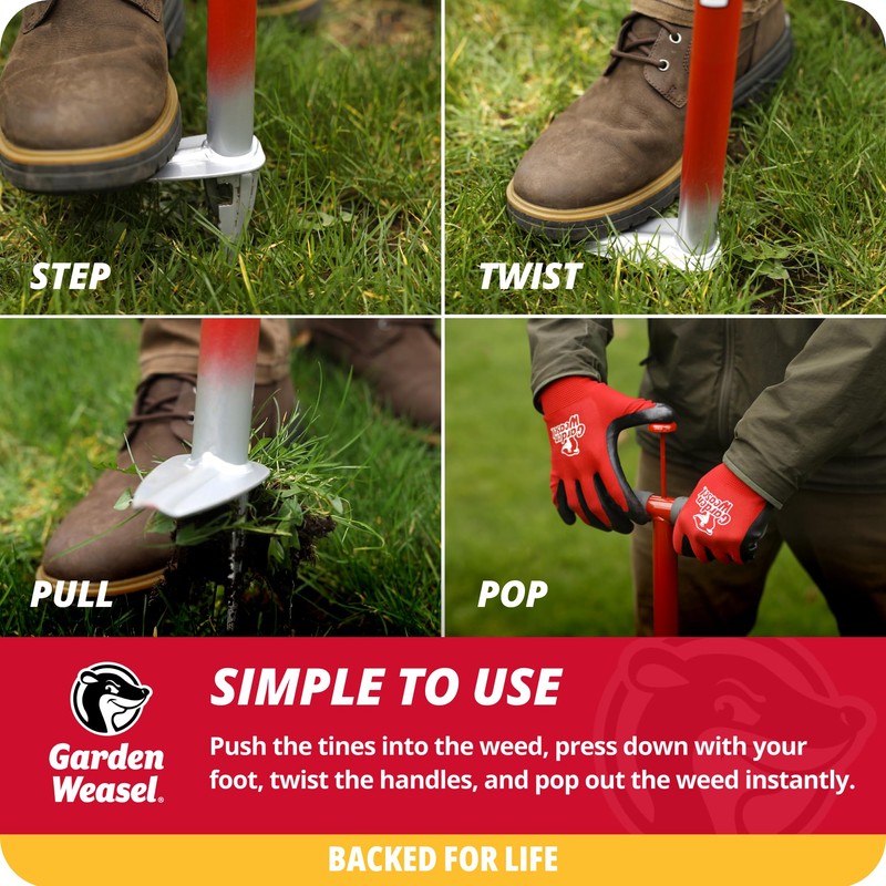 Garden Weasel WeedPopper Step & Twist - Long Handle |