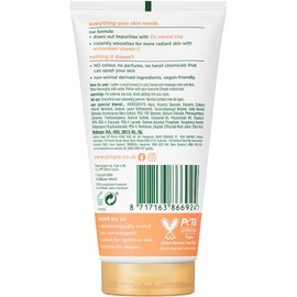 Simple Protect 'N' Glow Express Glow - Esmalte exfoliante para piel radiante (150 ml)