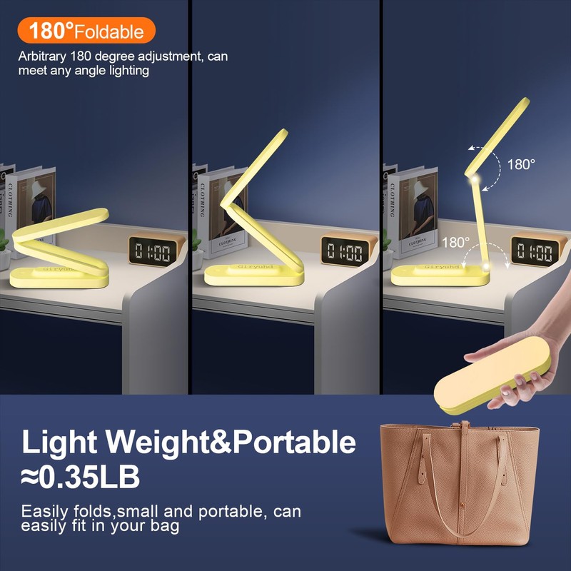 Giryuhd LED Desk Lamp for Office Home & Battery Operated