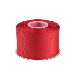 2-1/2" X 25 Yards Solid Grosgrain Ribbon for Gift Wrapping Parties, Wedding Decoration, Crafts Sewing(Red)