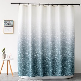 Drimzate Gradient Shower Curtain for Bathroom - Decorative Roland Shower Liner - Household Printed Shower Curtain Set with Hooks - Bath Curtains 200W x 200H