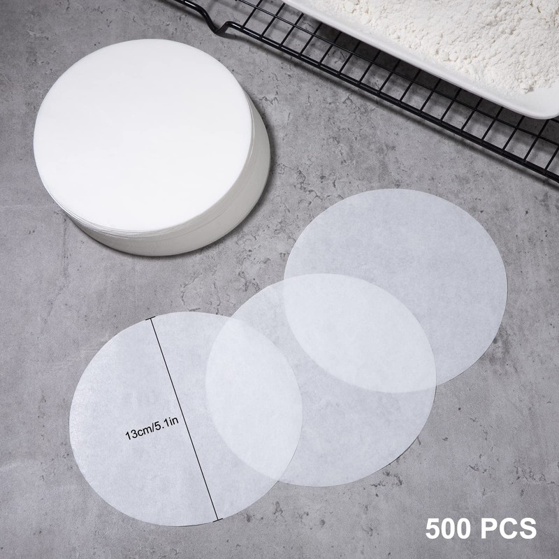 Burger Paper Round Parchment Paper 13 cm Non-Stick Paper for