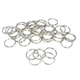 Ichinen Access Family Tool 56610 Double Circular Can (Wire Diameter 0.04 inch (1 mm), Inner Diameter 0.6 inch (15 mm), Silver, 40 Pieces