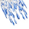Modern Waterfall Design Easy Fit Pendant Shade with Clear/Midnight Blue