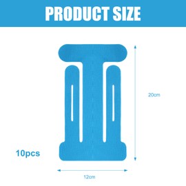 10 Stück Kinesiologie Tape,Kinesiotape,Tapes Medizinische Klebebänder,Physio Tape,Hautfreundliches,Angenehm zu Tragendes,Elastisches Physiotherapie Tape zur Vorbeugung von Muskelzerrungen (Blau)