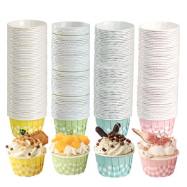 200PCS Cupcake Cases, Muffin Cases for Baking, Disposable Greaseproof Cupcake Baking Cups for Birthday Wedding Party