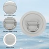 PATIKIL D-Ring Patch, 4 Pcs Stainless Steel D-Ring PVC Patch