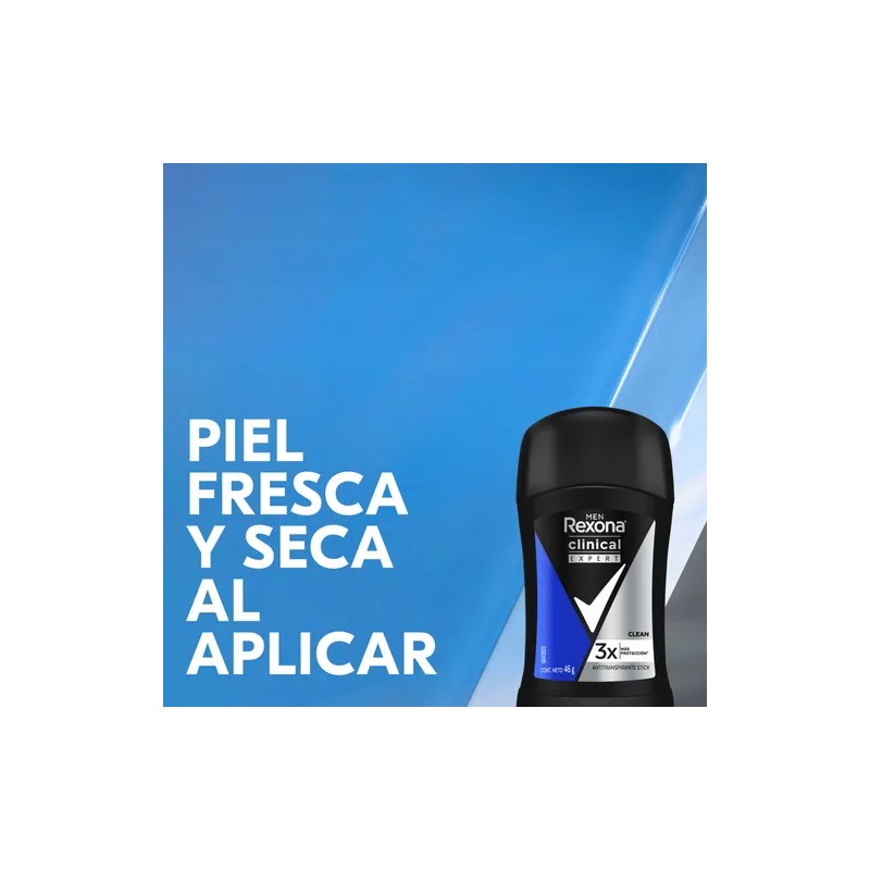 Antitranspirante en Barra Rexona Clinical Clean 46 g