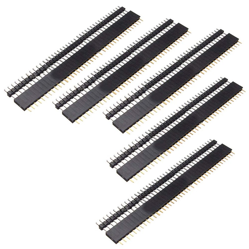 KeeYees Straight Pin Header Strip Pin Socket 40 Pin Single