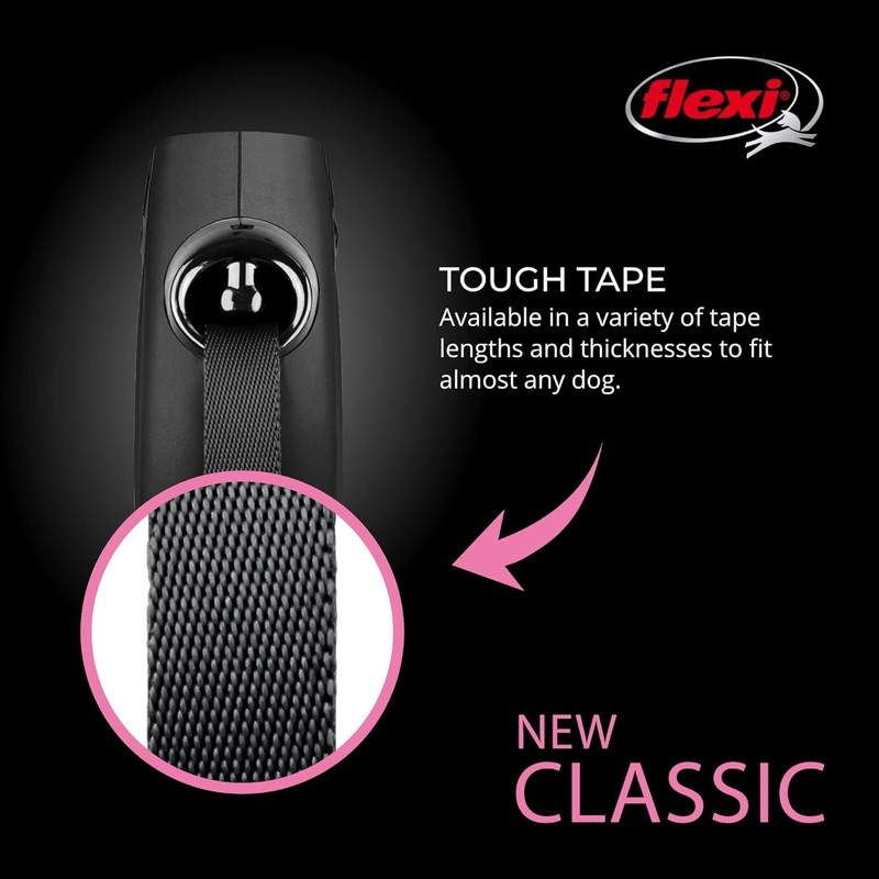 Flexi New Classic Tape Dog Leash, Size XS, Below 26.5