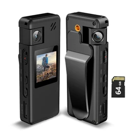 Hoestr A32 Body Camera 1080P Camcorder 180° Rotating Lens Motion Detection for Outdoor Sports Cycling