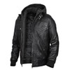 MISTRIL Mens leather jacket Geniune motorcycle Fashion jacket men with