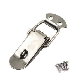 (10 Pieces) Stainless Steel Spring Loaded Latch Clamp Clips for Tool Box,Cases