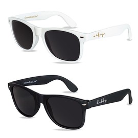 Mr&MrsGifts Honeymoon Essentials Hubby and Wifey Polarized Sunglasses Wedding Sunglasses for the Couple Groom Sunglasses Engagement Gift(HW-S)