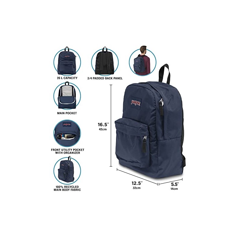 JanSport Superbreak mochila guacamayos