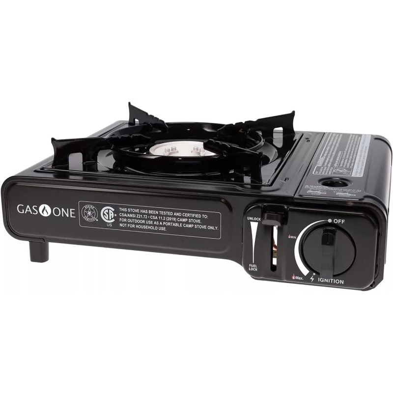 GasOne GS-1000 7,650 BTU Portable Butane Gas Stove Automatic Ignition