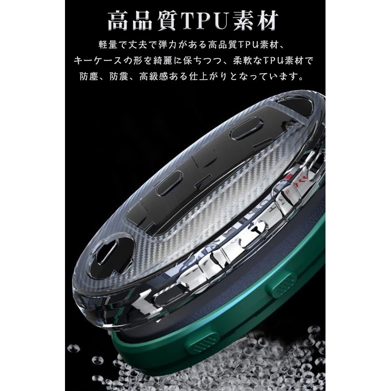 LETINGFAR Key Case for Nissan, Smart Key Case, Key Cover,
