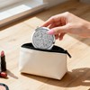 LALAFINA Rhinestone Compact Mirror Double-Sided Round Pocket Makeup Mirror for