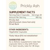 HerbEra Prickly Ash 120 Capsules, 400 mg, Wildcrafted Prickly Ash