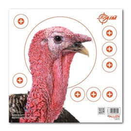 Allen Company EZ Aim Paper Shooting Target Turkey Target by Allen, 12 inch x 12 inch, 6 Pack, Multicolor, One Size (15322)