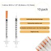 1ml/cc 30G 1/2" 12,7mm Syringe U-100, Individually Wrapped, Lab Accessories,