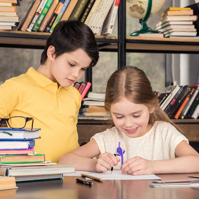 EBOOT Student Geometry Math Set, Drawing Compass and 6 Inch