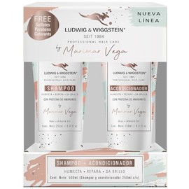 LUDWIG AND WIGGSTEIN 2Pack Shampoo Marimar Vega 250 ml + Acondicionador Marimar Vega 250 ml, Total 500 ml