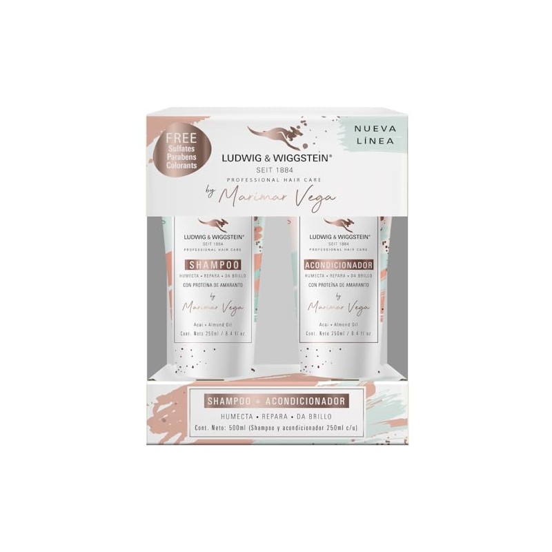 LUDWIG AND WIGGSTEIN 2Pack Shampoo Marimar Vega 250 ml +