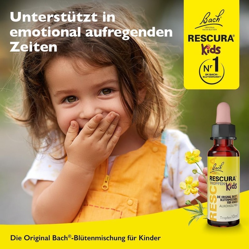 BACH RESCURA Bachblüten Original Bach RESCURA Kids Tropfen Alkoholfrei, 10ml