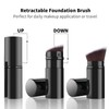 Falliny Retractable Foundation Makeup Brush, Travel Angled Kabuki Powder Brush